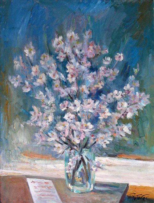 Fleurs d'Amandiers - Almond Blossom - Art painting