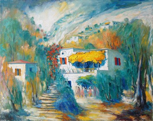 Path to the Hill - Passage vers la Colline - Art Painting