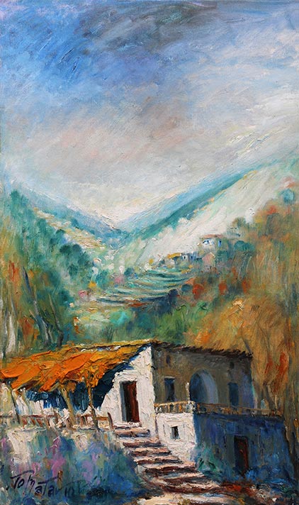 At the edge of the Valley painting
