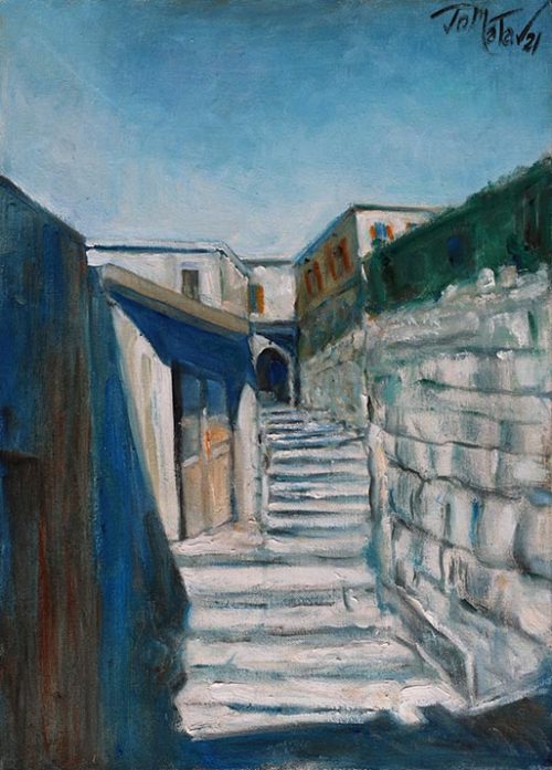 Painting: Perspective at Deir El Qamar